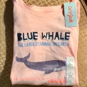 NWT Cat & Jack girls’ long sleeve t-shirt, sz L
